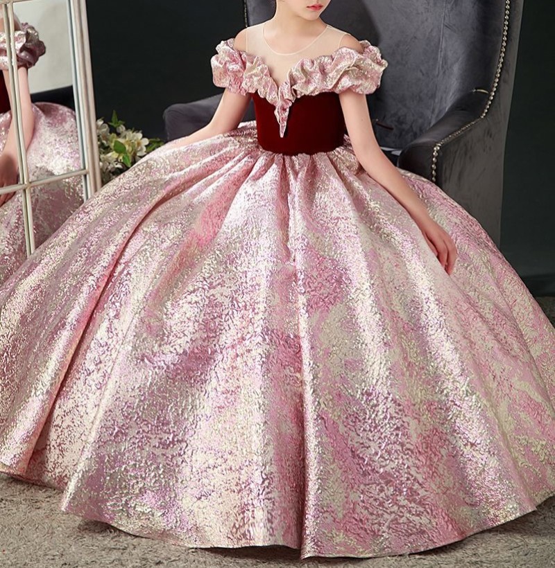 Red evening gown Affordable Luxury Retro fashion princess dress