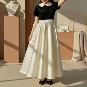 Peter Pan Collar Campus minimalist dress