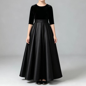 Black High-end Piano Performance dress